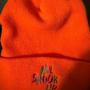 ALL SHOOK UP!! Source Unknown Orange Beanie